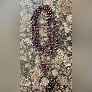 New VSA Cranberry Magdalena Necklace
